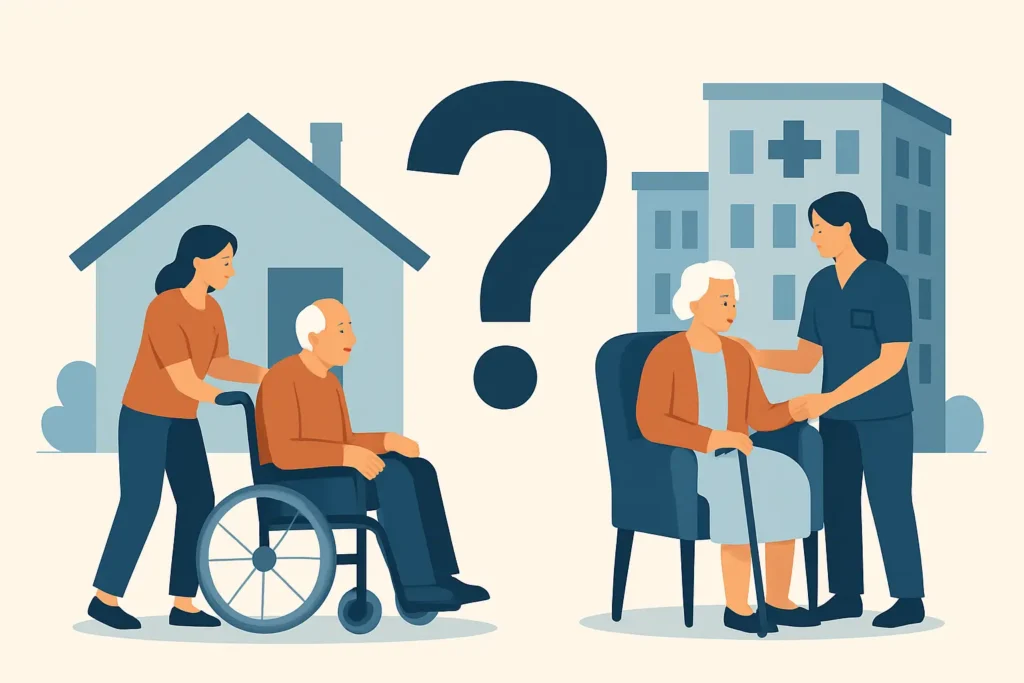 Home Care or Nursing Home: What Fits Now?