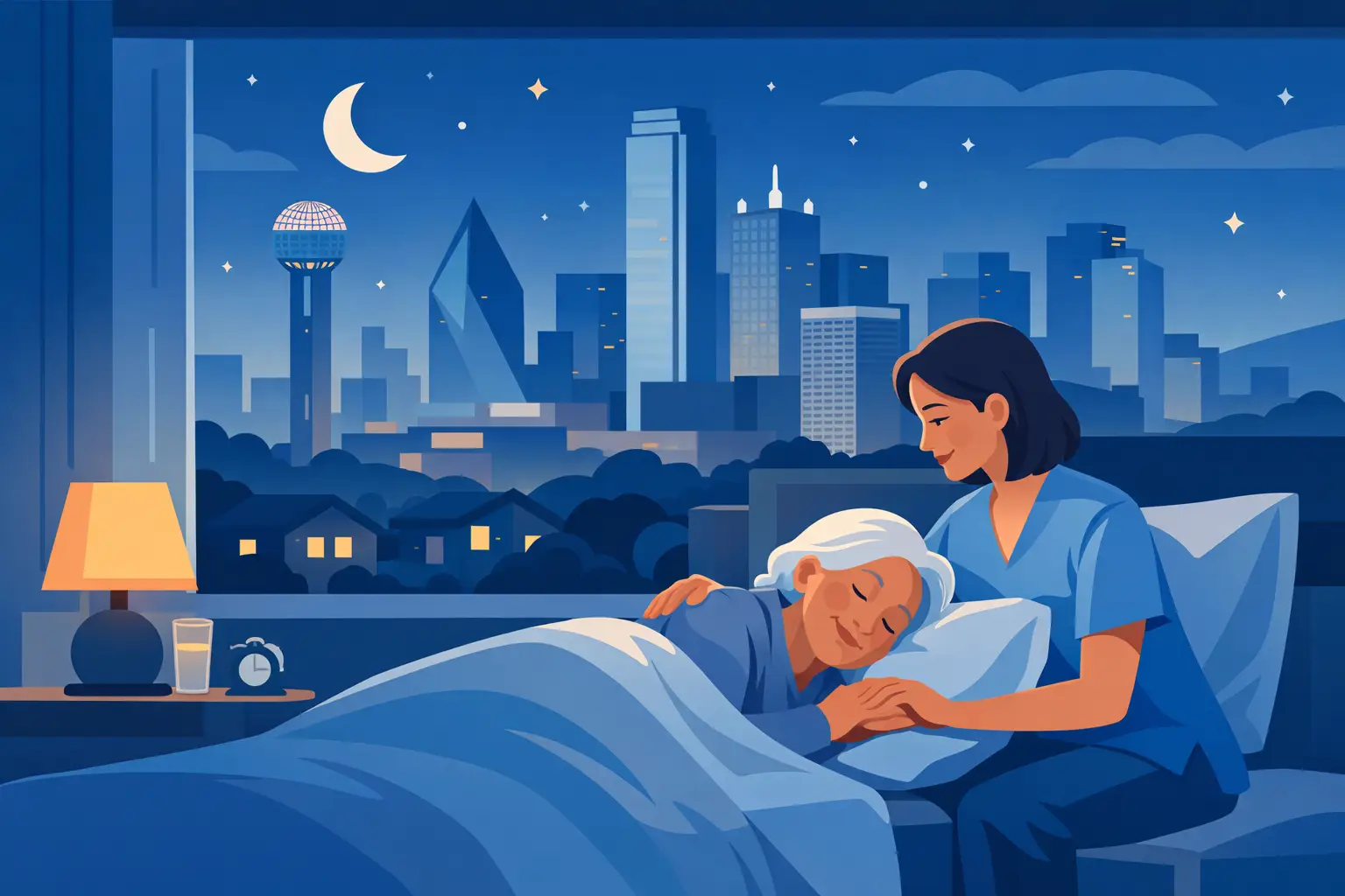 Dallas Overnight Senior Care for Safer Nights